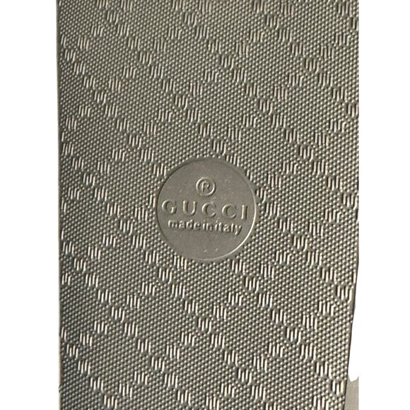 Gucci NIB GG Supreme Canvas Slide Sandals in Gray/Black Size 10 - Picture 10 of 11